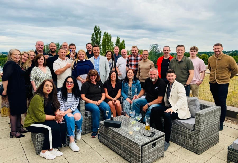 Members together on the terrace at a BCA conference